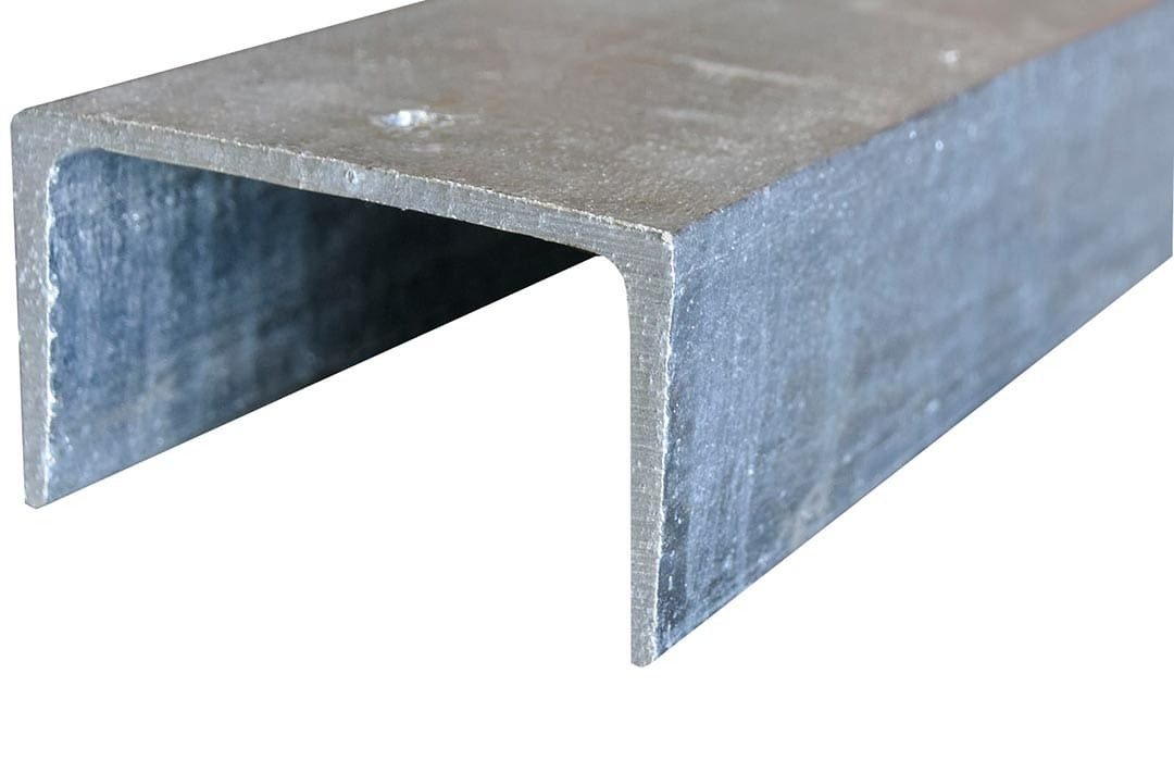 Galvanised steel C-channel for retaining wall construction – durable support for concrete and timber sleepers